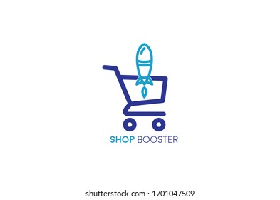 online shop logo vector template