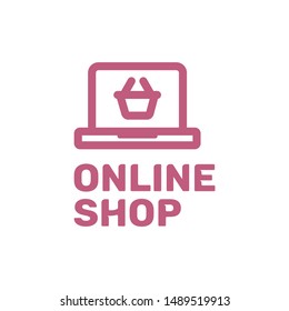 online Shop logo for your needs such for a new project, website, add to presentation, etc