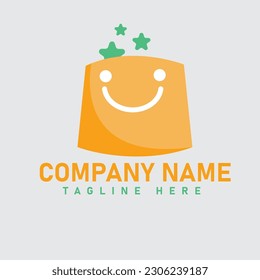 Online shop market logo design 