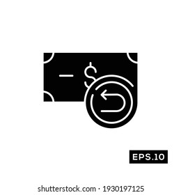 Online shop Money Transfer Icon. Money transaction Icon Vector Illustration Template For Web and Mobile