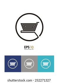 online shop simple icon