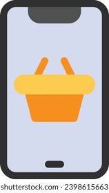 Online shop single vector line icon