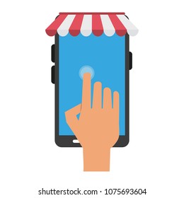 Online shop smartphone