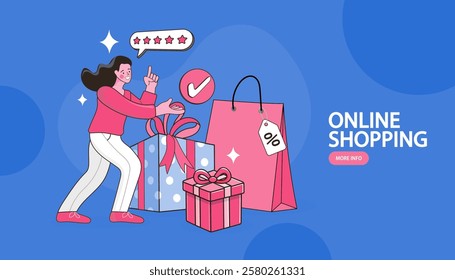 Online shop smartphone app. Mobile based marketplace. Retail business cartoon icons set. Digital marketing and advertising. Commerce platform. Buy and sell products, startup launch. vector
