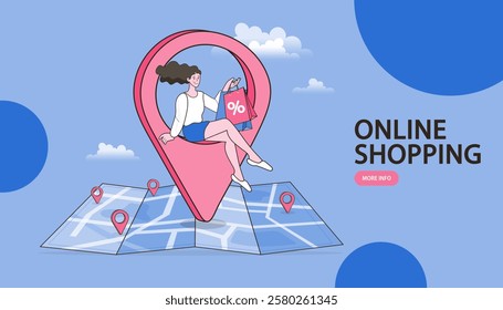 Online shop smartphone app. Mobile based marketplace. Retail business cartoon icons set. Digital marketing and advertising. Commerce platform. Buy and sell products, startup launch. vector
