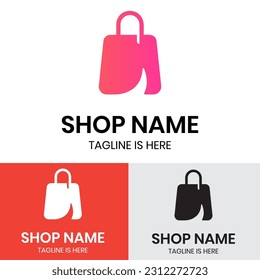 Online shop store logo design	