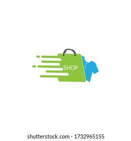 Tienda en línea, diseño de ilustraciones vectoriales del logotipo de tienda en línea.