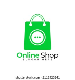 Online Shop Store logo vector icon illustration