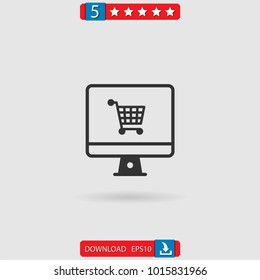 online shop vector icon