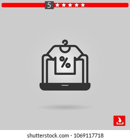 online shop vector icon