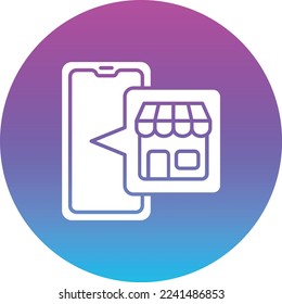 Online Shop vector icon. Can be used for printing, mobile and web applications.