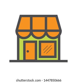 online shop vector icon illustration