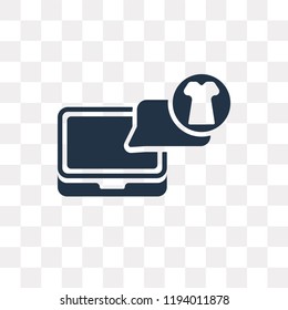 Online shop vector icon isolated on transparent background, Online shop transparency concept can be used web and mobile