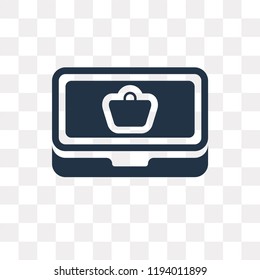 Online shop vector icon isolated on transparent background, Online shop transparency concept can be used web and mobile