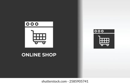 Online Shop Vector, Icon Or Logo Sign Isolated Symbol Illustration