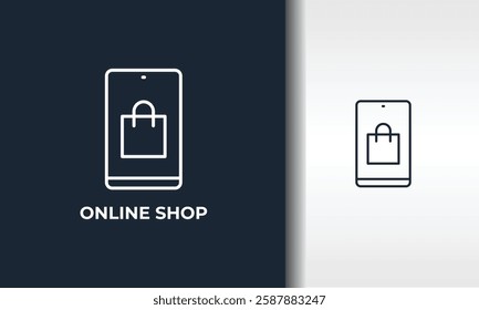 Online Shop Vector, Icon Or Logo Sign Isolated Symbol Illustration