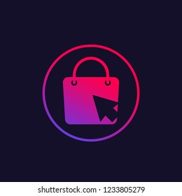 online shop vector logo