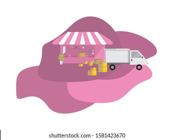 online shop which is flooded with orders