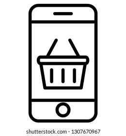 online shope application icon design with creative modern concept and black and white outline style logo shape for pictogram, website, ecommerce, satartup, web button design vector eps 10