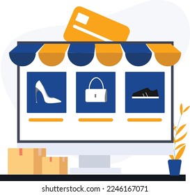 Online shoppine ecommerce website with products