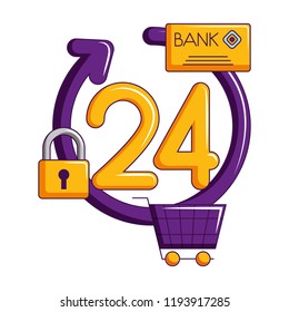 online shopping 24 hours service cart credit card