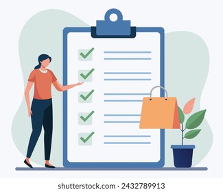 Online shopping abstract concept vector illustration set. Wishlist, buy, my orders list, add to shopping cart, product in stock, retail store, e-commerce website, user account abstract metaphor.
