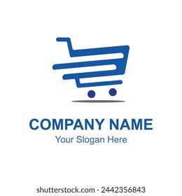 Online Shopping Abstract Logo template