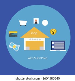 Online shopping app: gifts, shopping items, credit cards and discount coupons on a smartphone