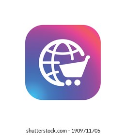 Compras en línea - botón Icono de aplicación