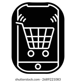Online Shopping App Interface on Mobile Phone E Commerce Concept