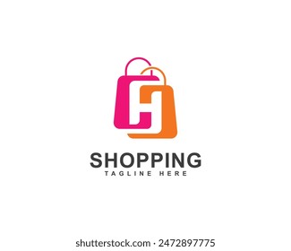 Online Shopping, Shopping Application Branding and Company Logo. Letter H with Shopping Bag Logo. Shopping Bag with Letter H Combination Logo Design.