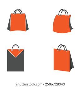 Compras en línea, Aplicación de compras Marca y logotipo de la empresa, Conjunto de diseño de logotipo de Vector de bolso de compras, bolso de compras, logotipo de la tienda, icono de bolso, Vector de icono de bolso de compras, logotipo de tienda en línea, marca de ropa