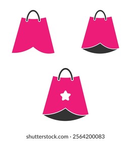 Online Shopping, Shopping Application Branding and Company Logo, Set of Shopping Bag Vector Logo Design, shoppings bag, shop logo, bag icon, shopping bag icon vector, online shop logo, clothing brand