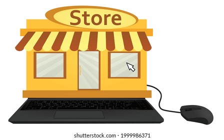 Online shopping application. vector illustration