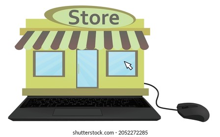 Online shopping application. vector illustration