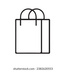 online shopping bag buy purchase website icon vector illustration symbol