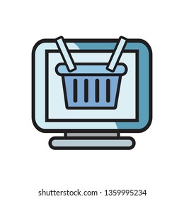 online shopping basket computer