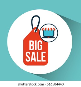 online shopping big sale icon concept vector illustration eps 10