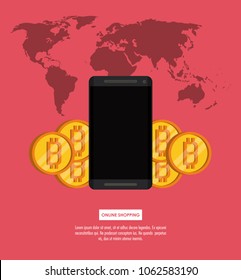 Online shopping with bitcoins