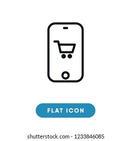 Online shopping black friday vector icon