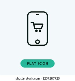 Online shopping black friday vector icon