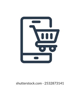 Online Shopping for Black Friday Vector Icon