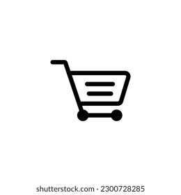 online shopping cart icon, cart icon car line icon vector eps.