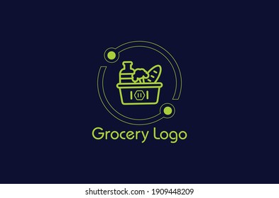 Online Shopping Cart Logo,grocery Store Logo Design Idea Template,new Grocery Logo,store Logo,basket Logo,shopping Cart Logo,new Eco Green Grocery Logo.