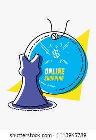 online shopping with clothes