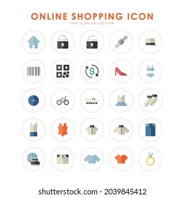 Online Shopping Color flat icon