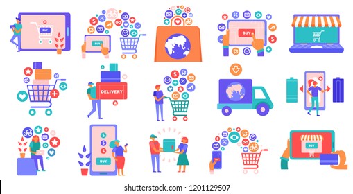 Online Shopping Commerce Set 