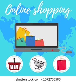 Online shopping concept