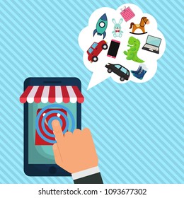 Online shopping concept