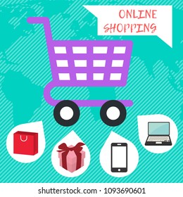Online shopping concept